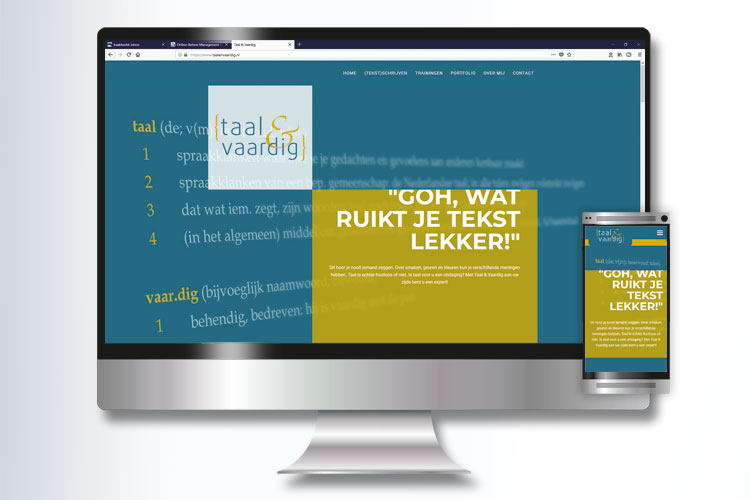 website van Taal & Vaardig