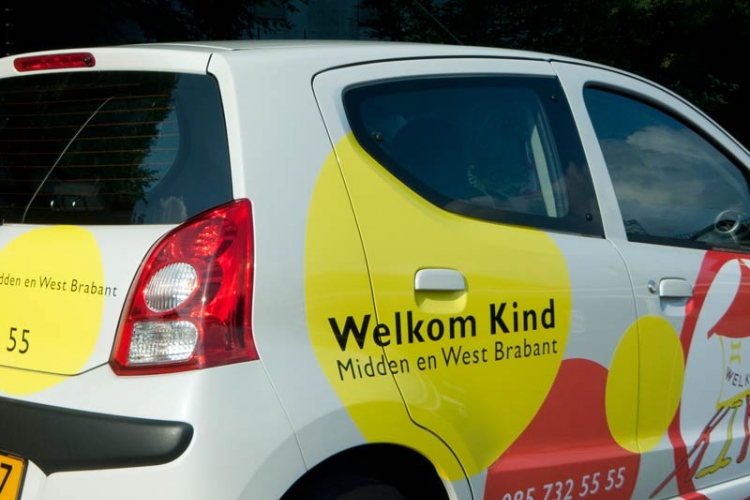 autobelettering Welkom Kind - 02